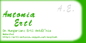 antonia ertl business card